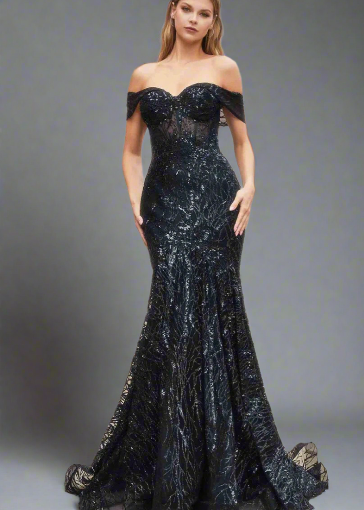 Mermaid Glitter Sequins Evening Formal Dresses