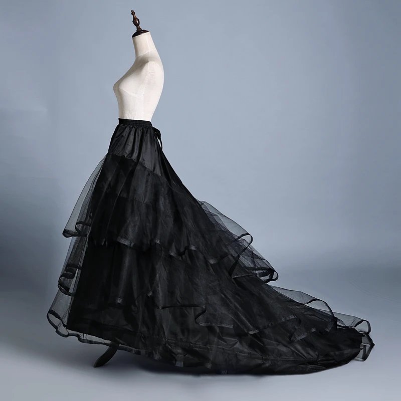 Black formal or wedding dress cathedral style petticoat. Perfect to enhance the volume of your gorgeous gown