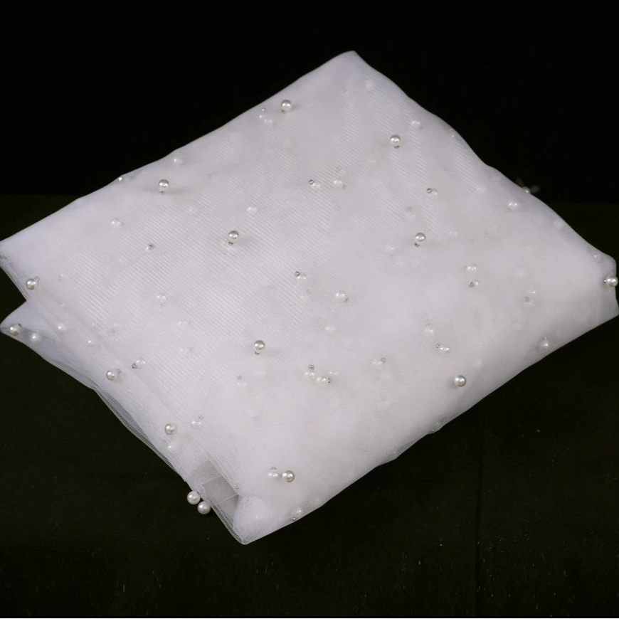 Pearls White Multi Length Wedding Veil