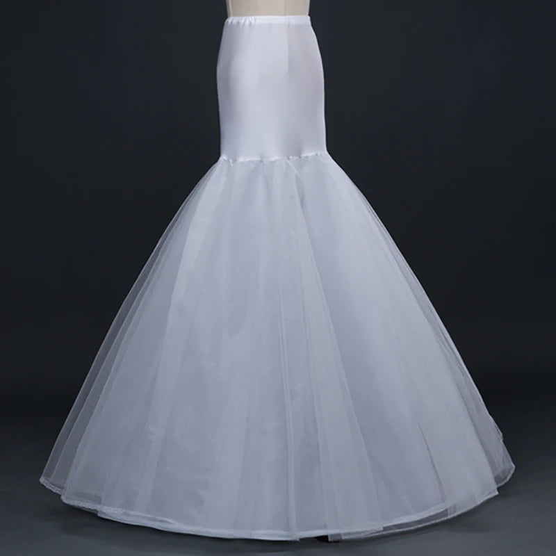 Bridal Petticoat White A Line 1 Hoop