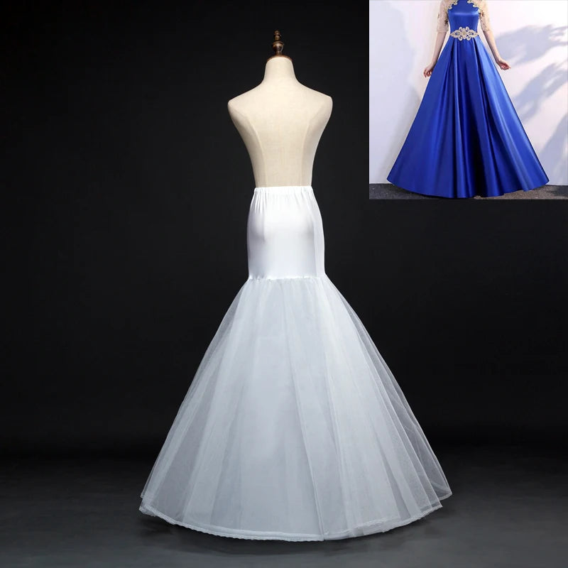 Bridal Petticoat White A Line 1 Hoop