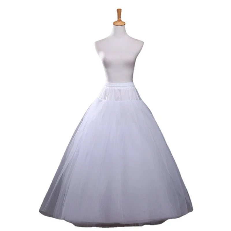 Bridal Petticoat Tulle Hoopless 4 6 8 Layers