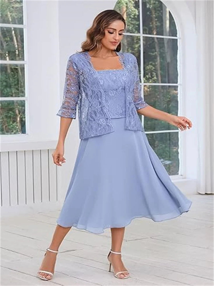 Pink Mother Of The Bride or Groom Dress With Jacket