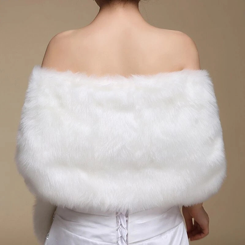 Fur Shawl Wrap Bridal Accessories