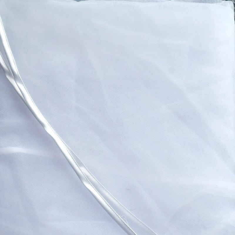 Ribbon Edge Italian Tulle Bridal Veil