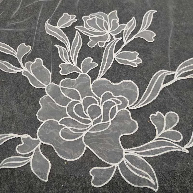 Wedding Veil Floral Single Layer 3m Long Bridal Veil