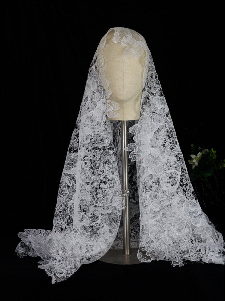 Romantic French Lace Wedding Veil