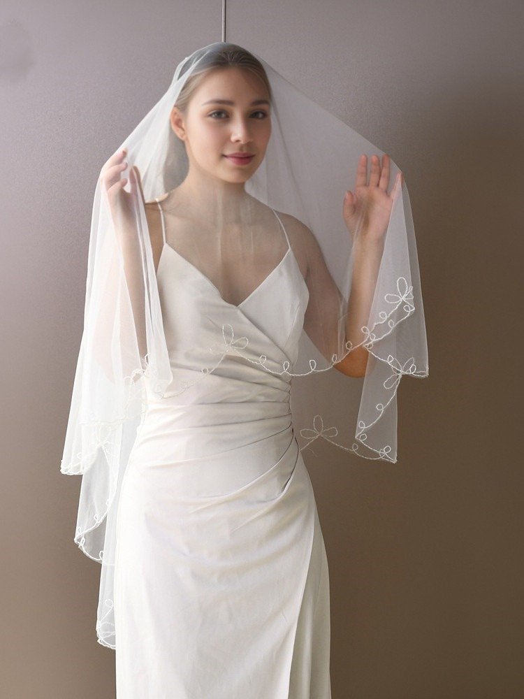 Fingertip 2Tier Blusher Veil