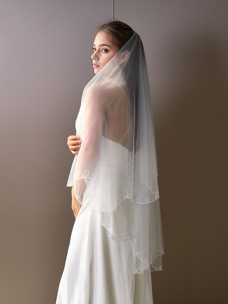 Fingertip 2Tier Blusher Veil
