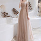 A-Line Beaded Tulle Prom Evening Formal Dress ED4111 - Formal Elegance