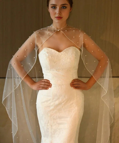 Bridal Bolero Cape Shawl