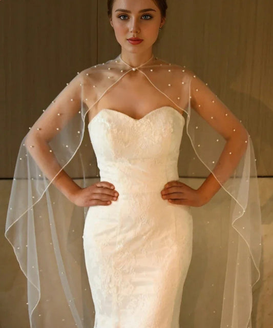 Bridal Bolero Cape Shawl