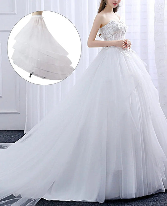 Bridal Petticoat For Cathedral Train Wedding Dress