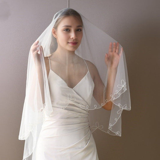 Fingertip 2Tier Blusher Veil