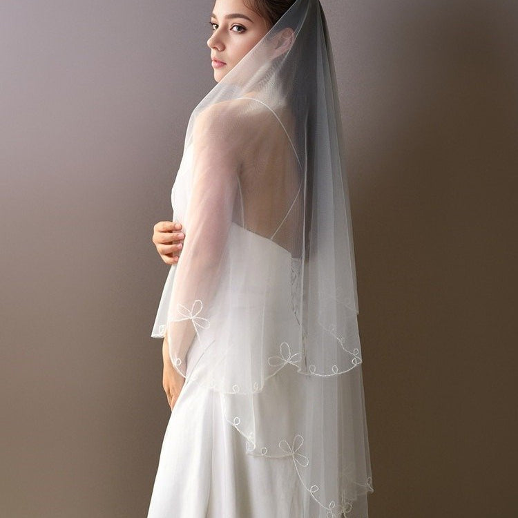 Fingertip 2Tier Blusher Veil