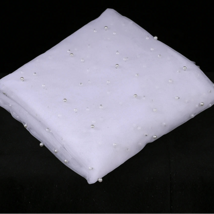 Pearls White Multi Length Wedding Veil