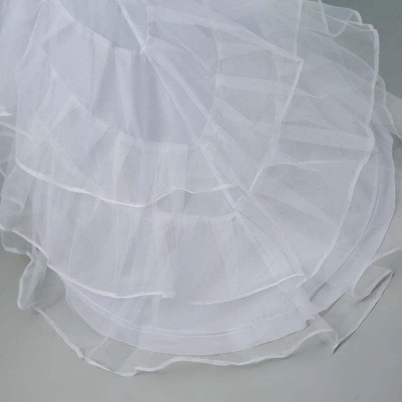 Mermaid Chapel Train Wedding Dress Petticoat Bridal Accessories