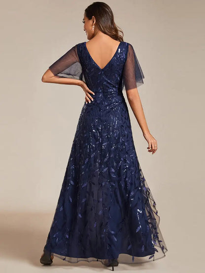 Navy Blue High Low Bridesmaid Evening Dress Size 24