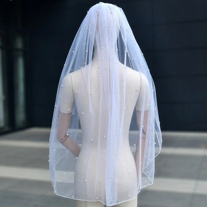 Short Bridal Veil Elbow Length Veil 1 Tier