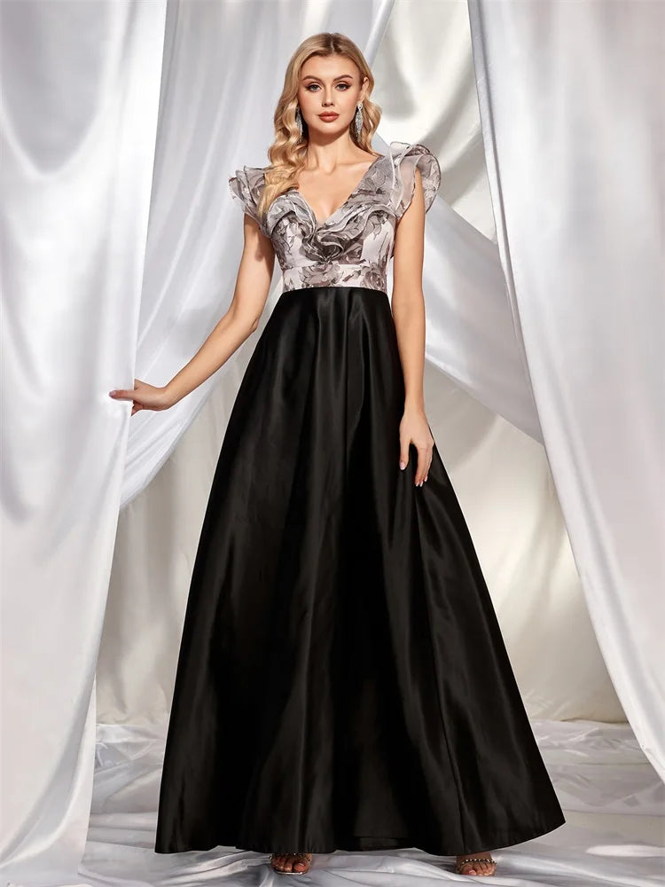 Elegant Italian Satin Cocktail Evening Party Dresses