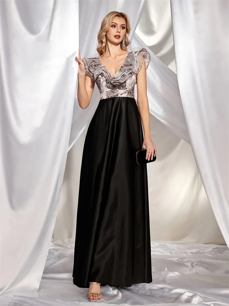 Elegant Italian Satin Cocktail Evening Party Dresses