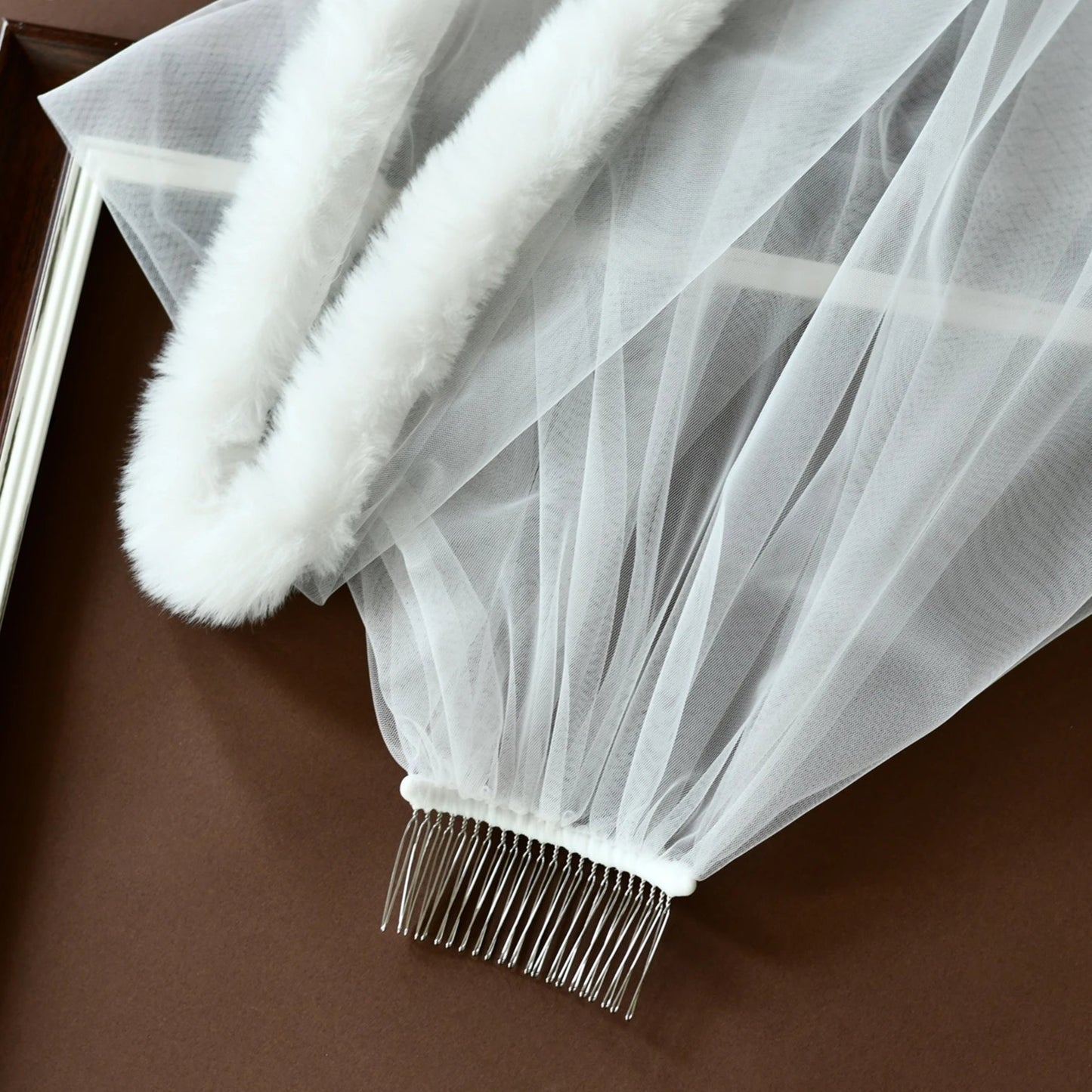 White Red Party Veil For Christmas Birthday Hens Party