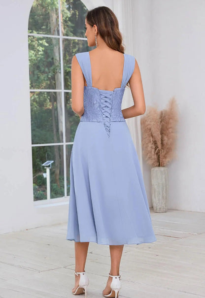Blue Two-Piece Mother Of The Bride or Groom Dress