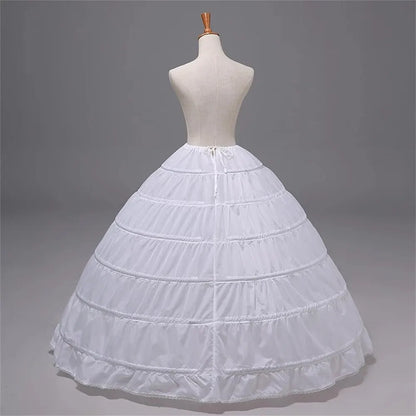 6 Hoops Crinoline Ball Gown Petticoat Wedding Accessories