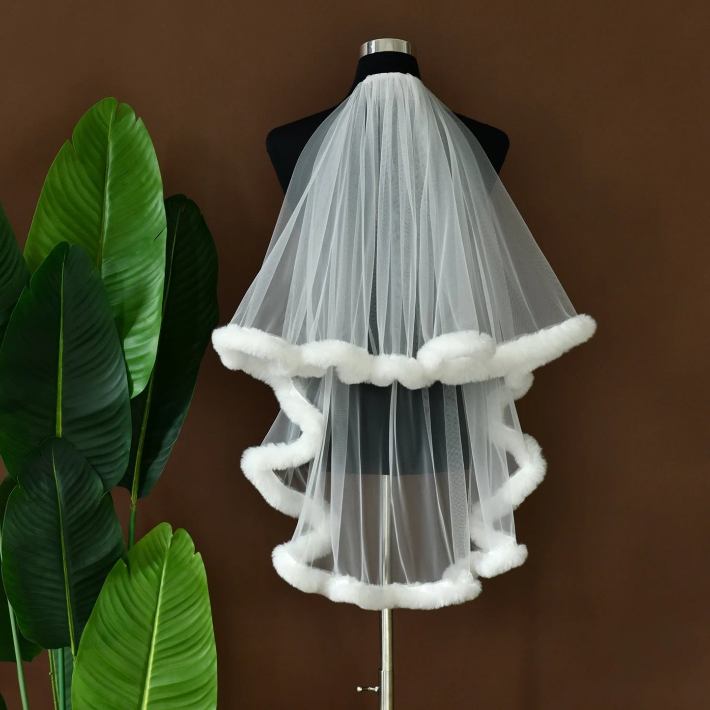 White Red Party Veil For Christmas Birthday Hens Party