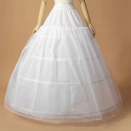 White Ball Gown 4 Hoop Petticoat Bridal Accessories