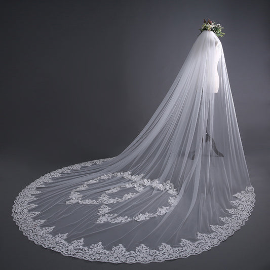 Two Hearts Cathedral Luxury Bridal Veil