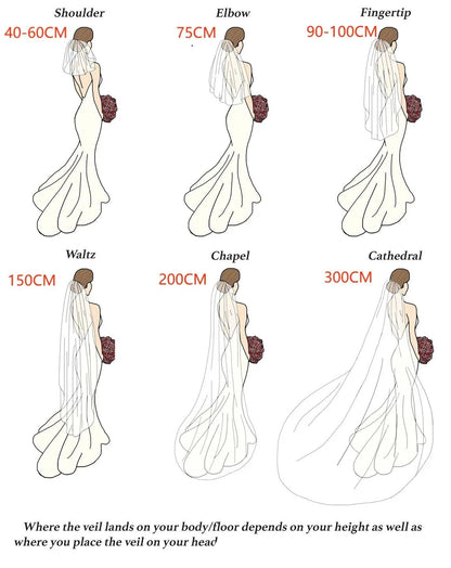 White 3D Floral Blusher Wedding Veil