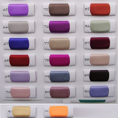 Set of fabric swatches with various colors on a white background