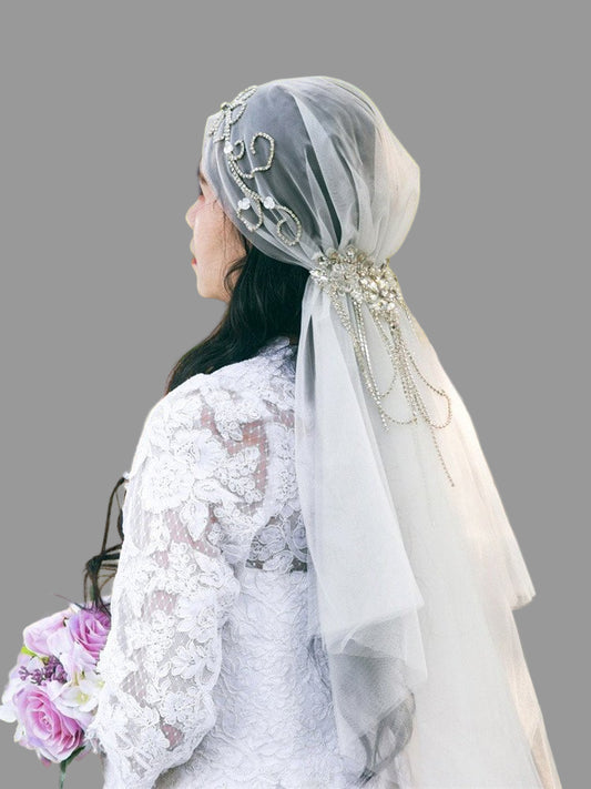 Juliet Cap Vintage Crystals Bridal Veil