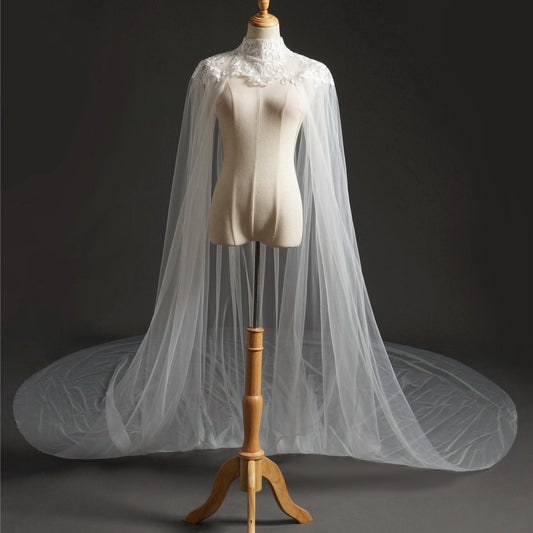 Bridal Shoulder Cape With Lace