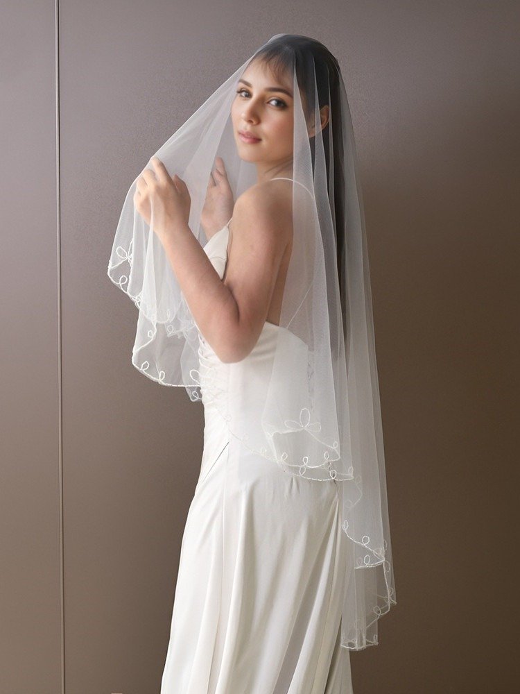 Fingertip 2Tier Blusher Veil