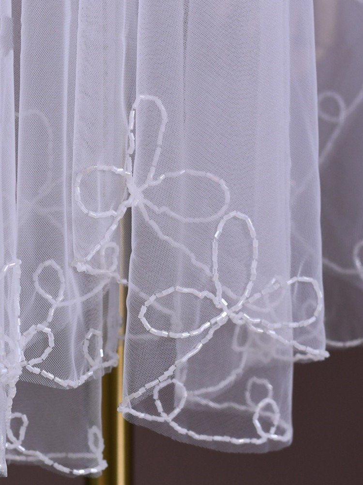 Fingertip 2Tier Blusher Veil