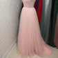 pink tulle evening gown-formal elegance