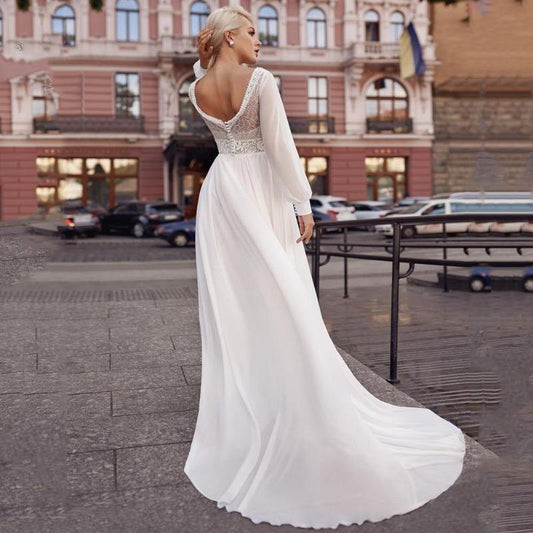 a-line wedding dress-formal elegance
